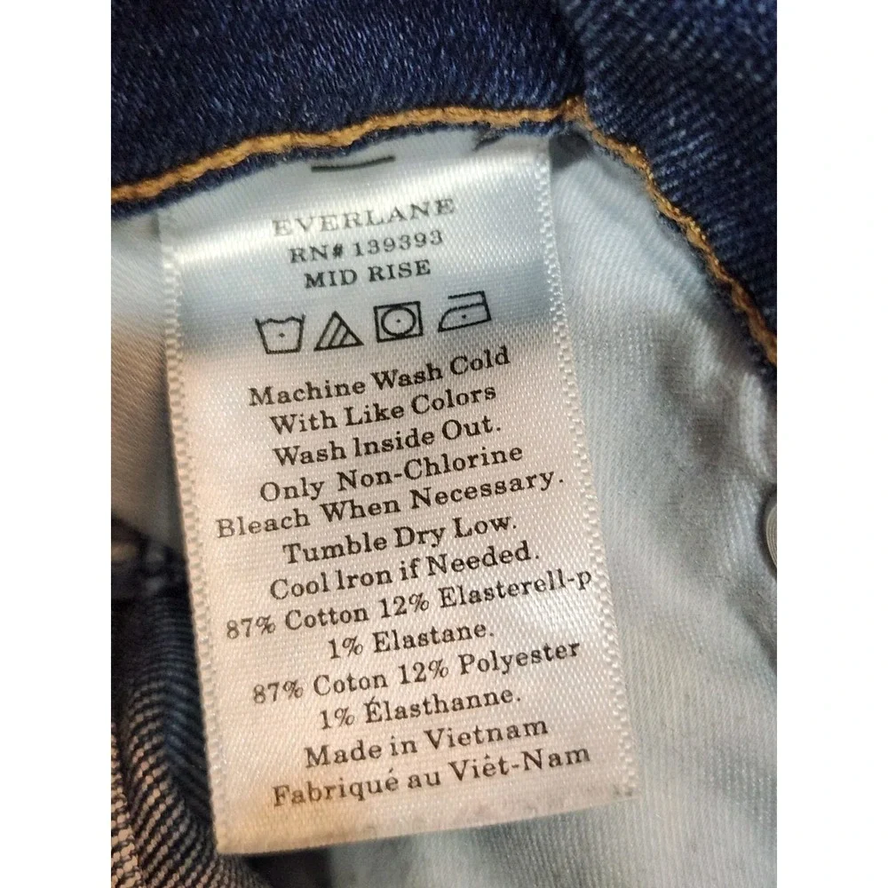 Everlane Skinny Ankle Length Medium Wash Jeans Size 25